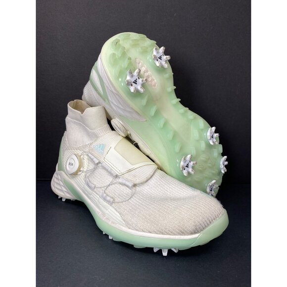 Adidas Women's Zg21 Motion Primegreen Boa Mid Cut Golf Shoes Size 9 Halo Mint - Picture 3 of 13